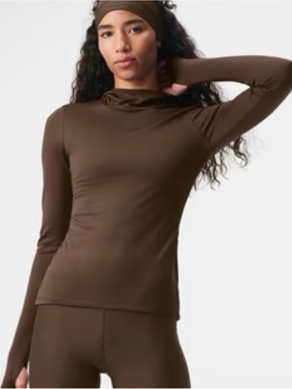 ALO airlift winter warm hooded runner size large NWT